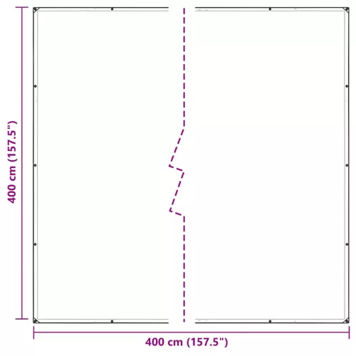 Átlátszó ponyva lyukasztóval 4x4 m PVC