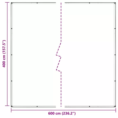 Átlátszó ponyva lyukasztóval 4x6 m PVC
