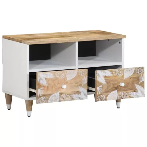 Tömör mangófa TV-szekrény70x33,5x46 cm