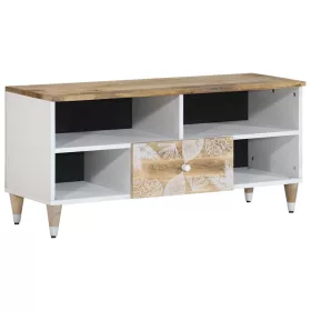 Tömör mangófa TV-szekrény100x33,5x46 cm