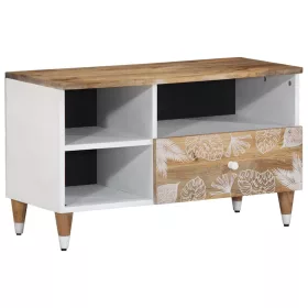 Tömör mangófa TV-szekrény80x33,5x46 cm