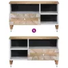 Tömör mangófa TV-szekrény80x33,5x46 cm