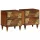 Éjjeliszekrény 2 pcs mézbarna 40 x 33 x 46 cm tömör mangófa