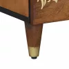 Éjjeliszekrény 2 pcs mézbarna 40 x 33 x 46 cm tömör mangófa