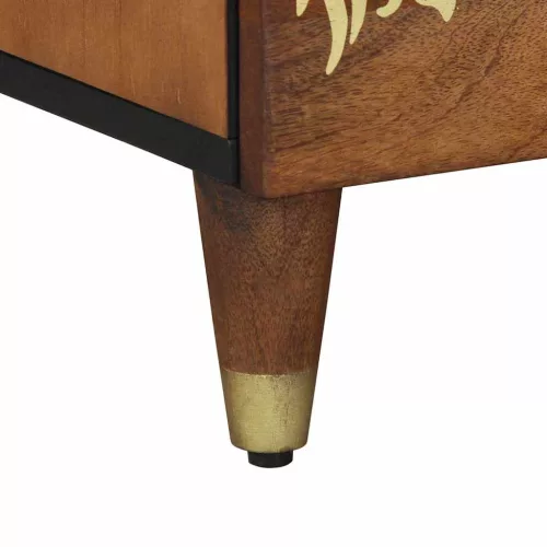 Éjjeliszekrény 2 pcs mézbarna 40 x 33 x 46 cm tömör mangófa