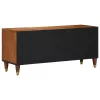 TV szekrény polcokkal Barna 105 x 33.5 x 46 cm Tömör mangófa