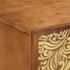 TV szekrény polcokkal Barna 105 x 33.5 x 46 cm Tömör mangófa