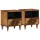 Éjjeliszekrény 2 pcs mézbarna 40 x 33 x 46 cm tömör mangófa