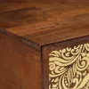Dohányzóasztal mézbarna 100 x 54 x 40 cm tömör mangófa