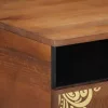 Dohányzóasztal fiókkal mézbarna 80 x 54 x 40 cm tömör mangófa