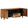 TV szekrény fiókkal Barna 105 x 33.5 x 46 cm Tömör mangófa