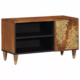   TV szekrény polcokkal Barna 80 x 31.5 x 46 cm Tömör mangófa