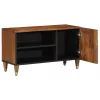 TV szekrény polcokkal Barna 80 x 31.5 x 46 cm Tömör mangófa