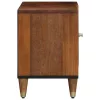 TV szekrény polcokkal Barna 80 x 31.5 x 46 cm Tömör mangófa