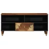 TV szekrény fiókkal Barna 100 x 33.5 x 46 cm Tömör mangófa