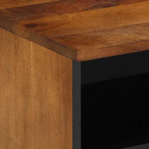 TV szekrény fiókkal Barna 100 x 33.5 x 46 cm Tömör mangófa