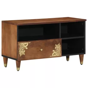  TV szekrény fiókkal Barna 80 x 33.5 x 46 cm Tömör mangófa