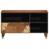 TV szekrény fiókkal Barna 80 x 33.5 x 46 cm Tömör mangófa