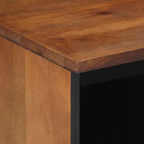 TV szekrény fiókkal Barna 80 x 33.5 x 46 cm Tömör mangófa