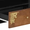 TV szekrény fiókkal Barna 80 x 33.5 x 46 cm Tömör mangófa