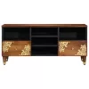 TV szekrény fiókkal Barna 100 x 33.5 x 46 cm Tömör mangófa