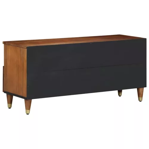 TV szekrény fiókkal Barna 100 x 33.5 x 46 cm Tömör mangófa
