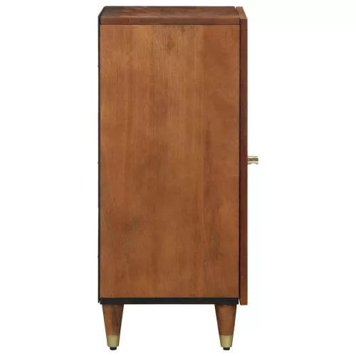 Széf polcokkal tárolóval Barna 40 x 33.5 x 75 cm Tömör mangófa