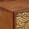 Széf polcokkal tárolóval Barna 40 x 33.5 x 75 cm Tömör mangófa
