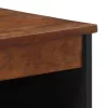 Széf polcokkal tárolóval Barna 60 x 33.5 x 75 cm Tömör mangófa