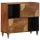Széf polcokkal tárolóval Barna 80 x 33.5 x 75 cm Tömör mangófa