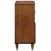 Széf polcokkal tárolóval Barna 80 x 33.5 x 75 cm Tömör mangófa