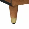 Széf polcokkal tárolóval Barna 80 x 33.5 x 75 cm Tömör mangófa