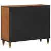 Széf polcokkal tárolóval Barna 90 x 33.5 x 75 cm Tömör mangófa