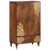 Magasfiú polcokkal Barna 60 x 33,5 x 100 cm Tömör mangófa
