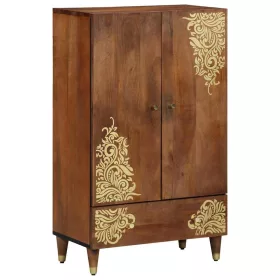   Magasfiú polcokkal Barna 60 x 33,5 x 100 cm Tömör mangófa