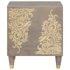 Éjjeliszekrény 2 pcs Szürke 40 x 33 x 46 cm tömör mangófa