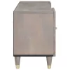TV szekrény Szürke és Arany 105 x 33.5 x 46 cm Tömör mangófa