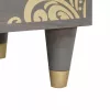 Éjjeliszekrény 2 pcs Szürke 40 x 33 x 46 cm tömör mangófa