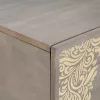 Dohányzóasztal Szürke 100 x 54 x 40 cm tömör mangófa