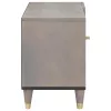TV szekrény Szürke és Arany 80 x 31.5 x 46 cm Tömör mangófa