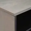 TV szekrény Szürke és Arany 80 x 31.5 x 46 cm Tömör mangófa