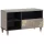 TV szekrény Szürke és Arany 80 x 33.5 x 46 cm Tömör mangófa