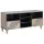 TV szekrény Szürke és Arany 100 x 33.5 x 46 cm Tömör mangófa