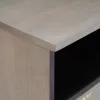 TV szekrény Szürke és Arany 100 x 33.5 x 46 cm Tömör mangófa