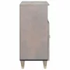 Széf polcokkal Szürke és Arany 60 x 33.5 x 75 cm Tömör mangófa