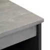 Széf polcokkal Szürke és Arany 60 x 33.5 x 75 cm Tömör mangófa
