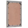 Fürdőszobai tükör tükörrel Szürke és Ezüst 50 x 70 x 3 cm