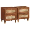 Éjjeliszekrények fiókkal 2 pcs 40 x 33.5 x 46 cm