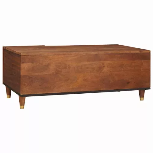 Dohányzóasztalok Barna 100 x 54 x 40 cm Kanna és tömör mango fa