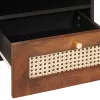 Dohányzóasztalok Barna 80 x 54 x 40 cm Kanna és tömör mango fa